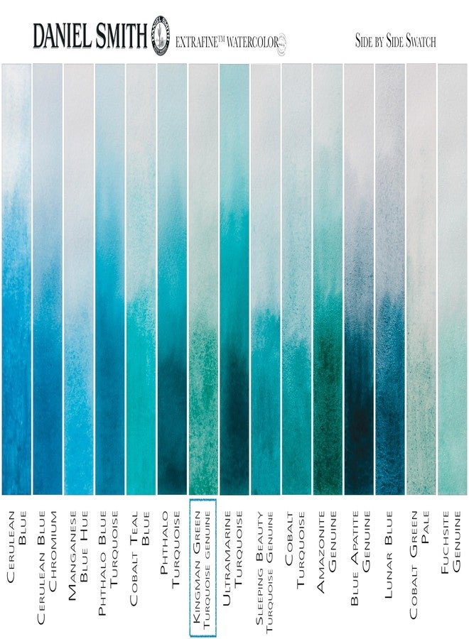 دانيال سميث ألوان مائية من دانيال سميث - لون كينغمان الأخضر الفيروزي الأصلي - أنبوب 15 مل - Image 3